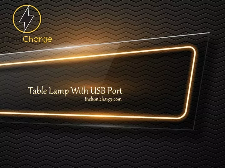table lamp with usb port
