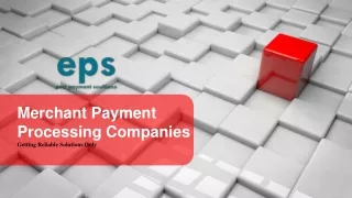 Merchant Payment Processing Companies