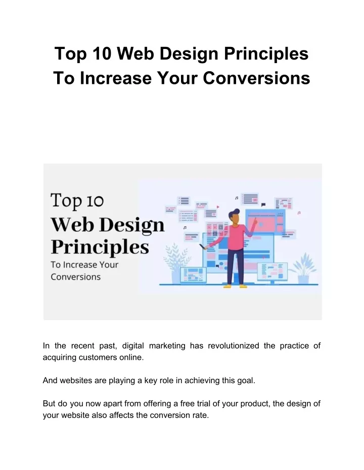 top 10 web design principles to increase your