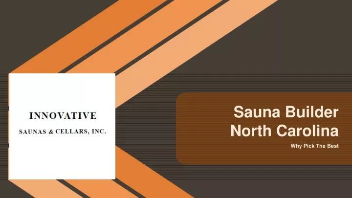 sauna builder north carolina