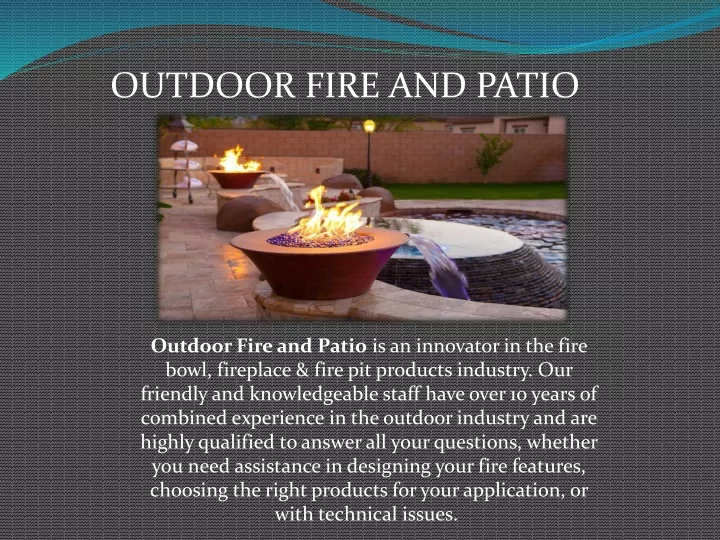 outdoor fire and patio