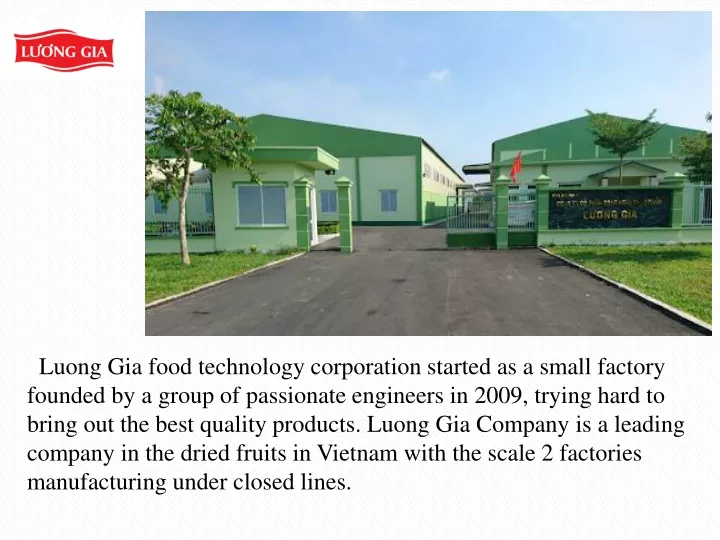 luong gia food technology corporation started