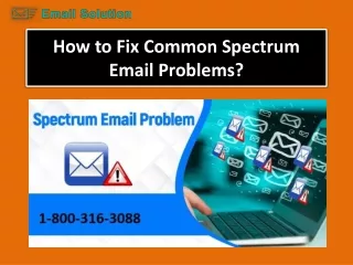 how to fix common spectrum email problems