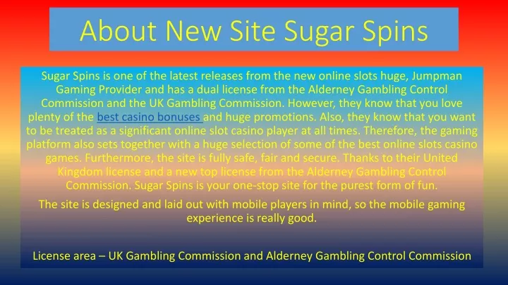 about new site sugar spins