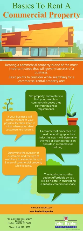 basics to rent a commercial property