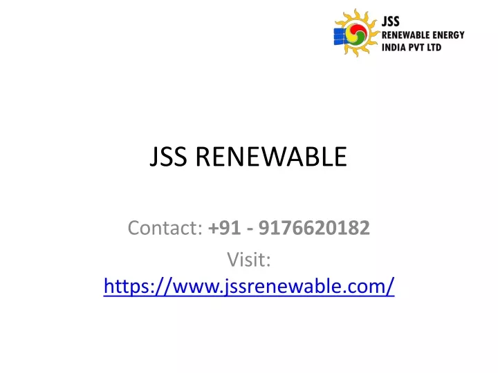 jss renewable