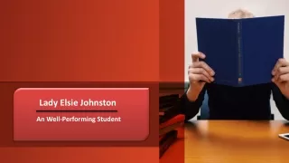 Lady Elsie Johnston - An Well-Performing Student