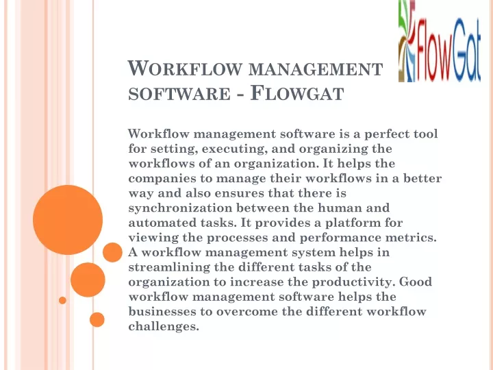 workflow management software flowgat