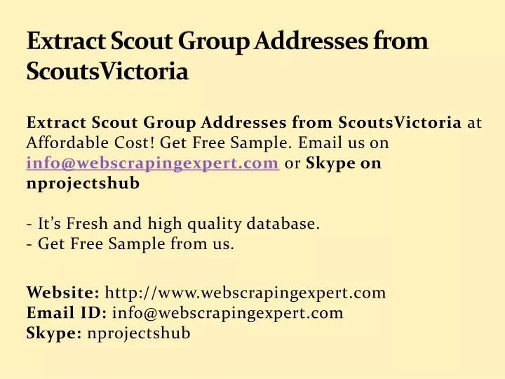 extract scout group addresses from scoutsvictoria