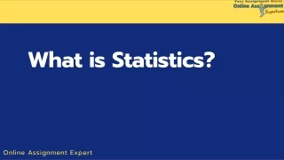 wha t is statistics