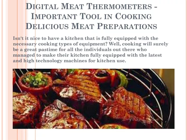 digital meat thermometers important tool in cooking delicious meat preparations