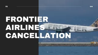 FRONTIER AIRLINES CANCELLATION