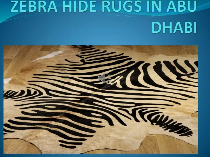 zebra hide rugs in abu dhabi