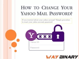 How to Reset or Change Your Yahoo Mail Password?