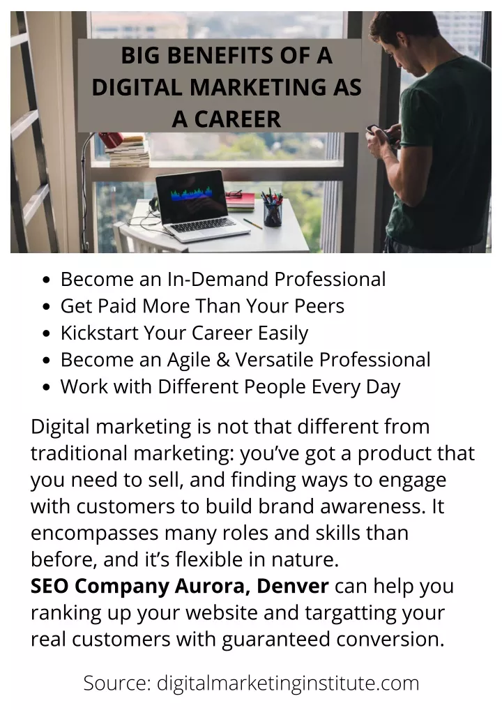 big benefits of a digital marketing as a career