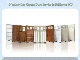 number one garage door service in baltimore md