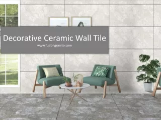 Decorative ceramic wall tile