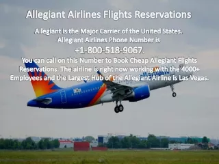 allegiant airlines flights reservations