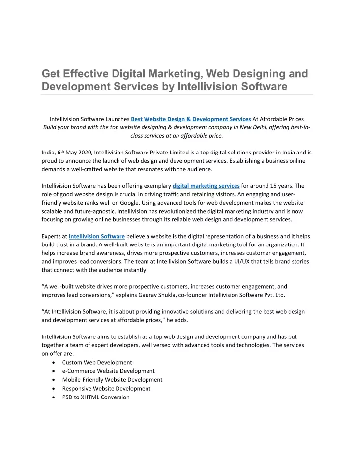 get effective digital marketing web designing