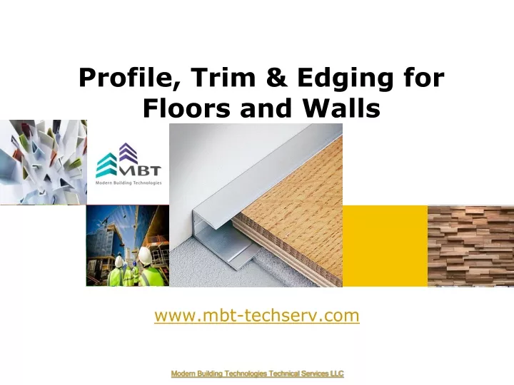 profile trim edging for floors and walls