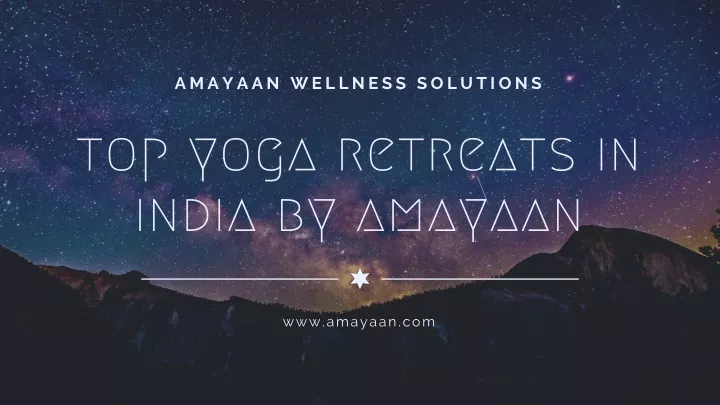 amayaan wellness solutions