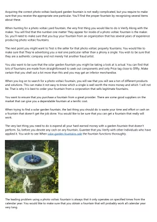 4 Dirty Little Secrets About the solar garden fountain Industry