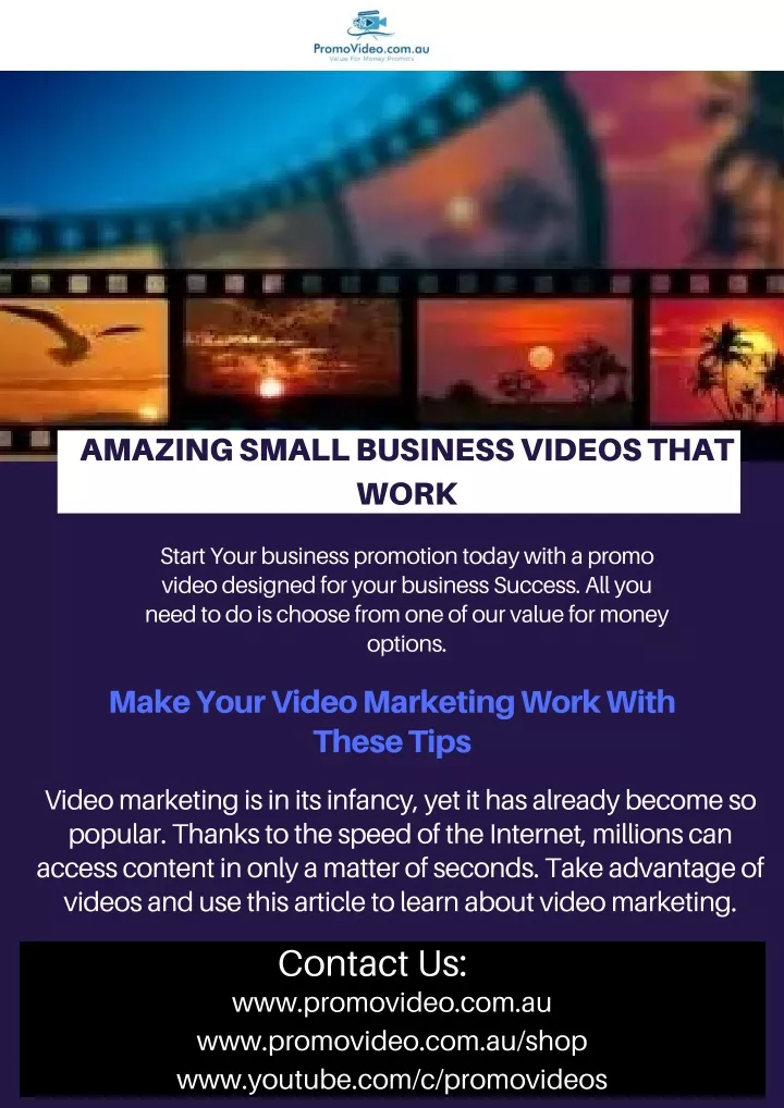amazing small business videos that