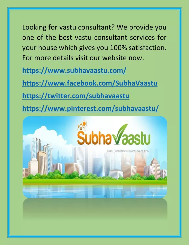 looking for vastu consultant we provide