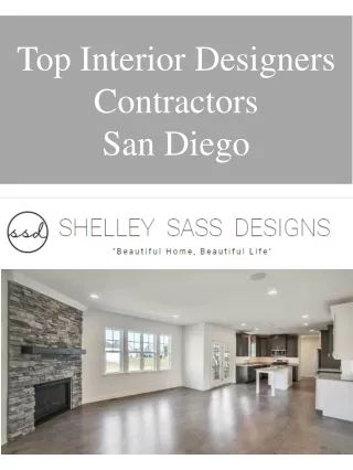Top Interior Designers Contractors San Diego