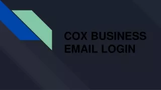 How To Do Cox Business Email Login In My Account App