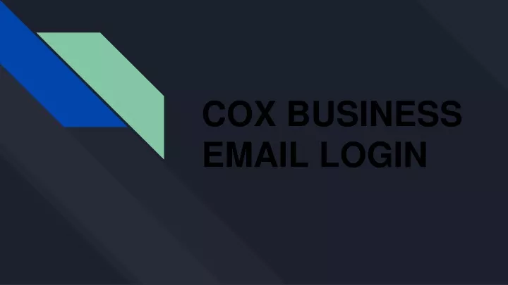cox business email login