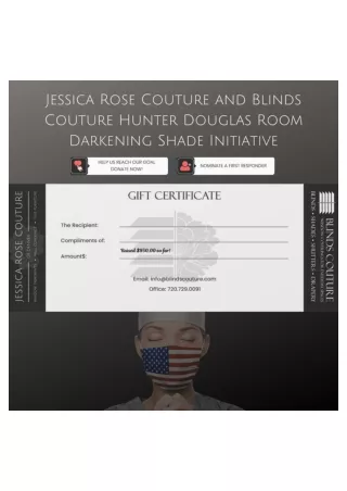 Jessica Rose Couture: Hunter Douglas Room Darkening Shade Initiative