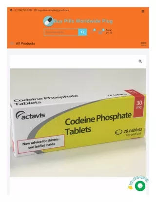 Order Codeine Phosphate 30mg Tablets Online – Buy Pills Worldwide