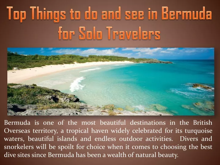 top things to do and see in bermuda for solo