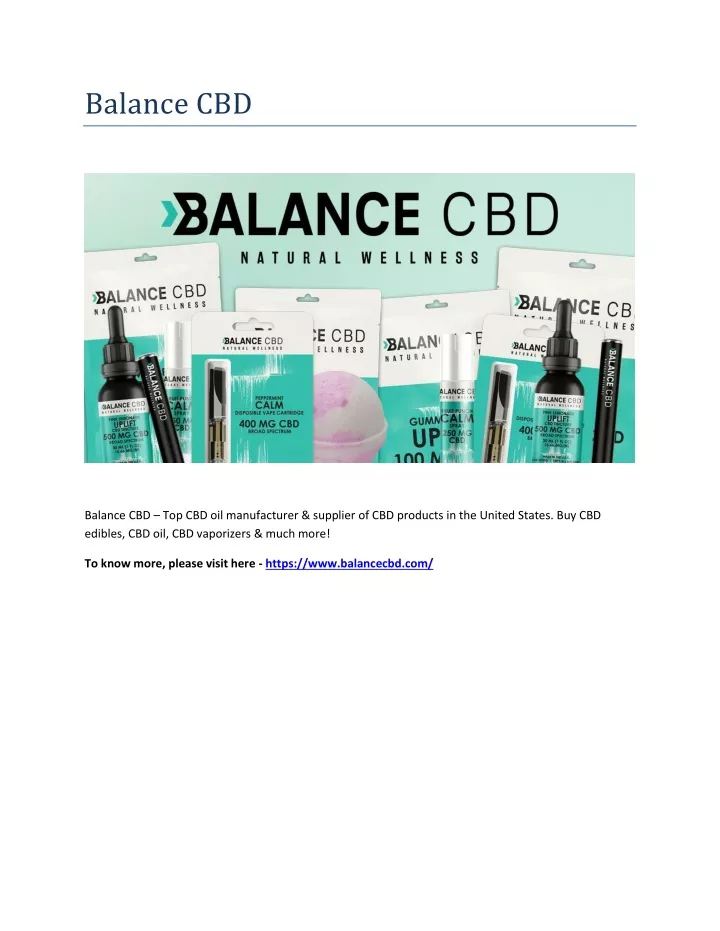 balance cbd