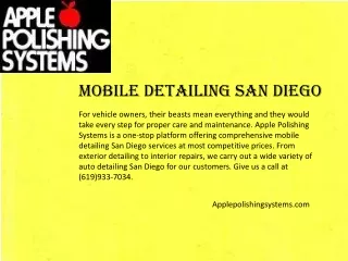 Applepolishingsystems.com - Mobile Detailing San Diego