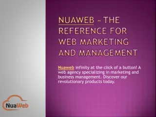 Nuaweb - the reference for web marketing and management