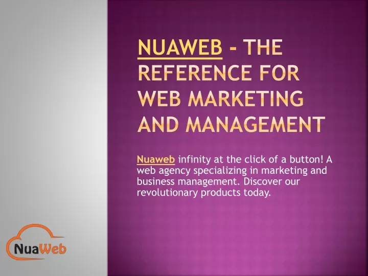 nuaweb the reference for web marketing and management