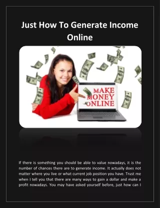 Earn Money Online Part-time
