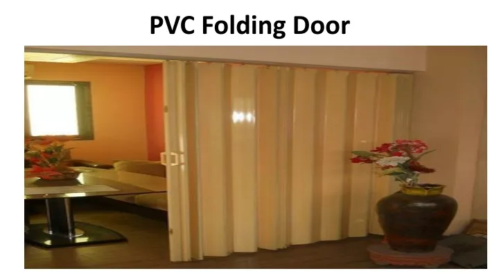 pvc folding door