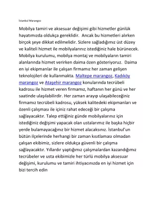 stanbul marangoz