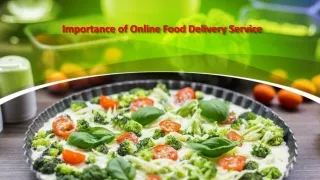 importance of online food delivery service