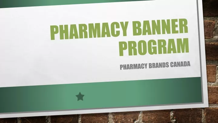 pharmacy banner program