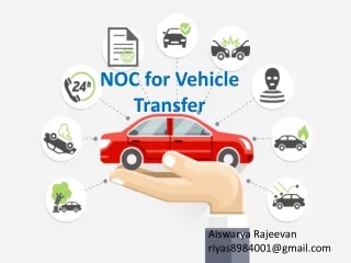 NOC for Vehicle Transfer Online