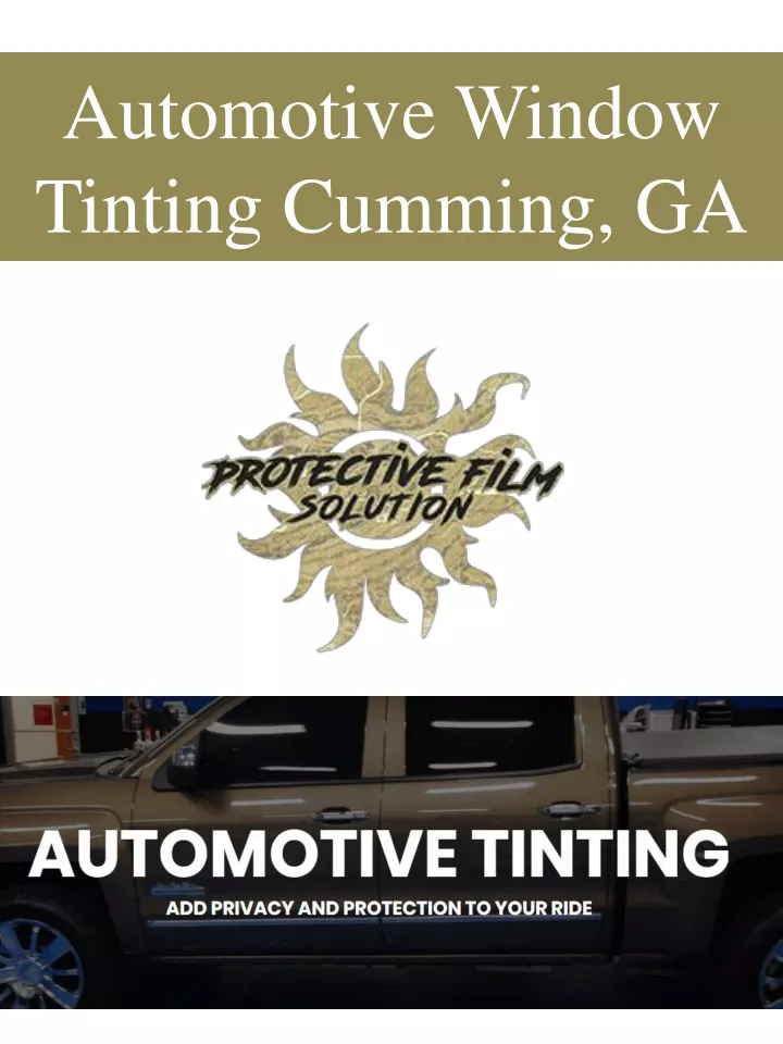 automotive window tinting cumming ga