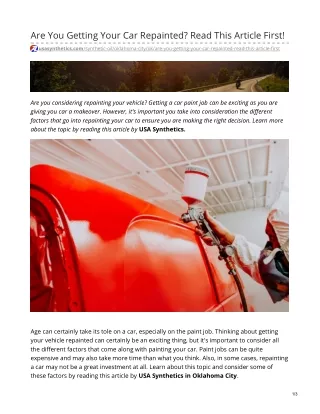 Are You Getting Your Car Repainted Read This Article First (1)