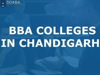 BBA Colleges in Chandigarh | Doaba Group of Colleges