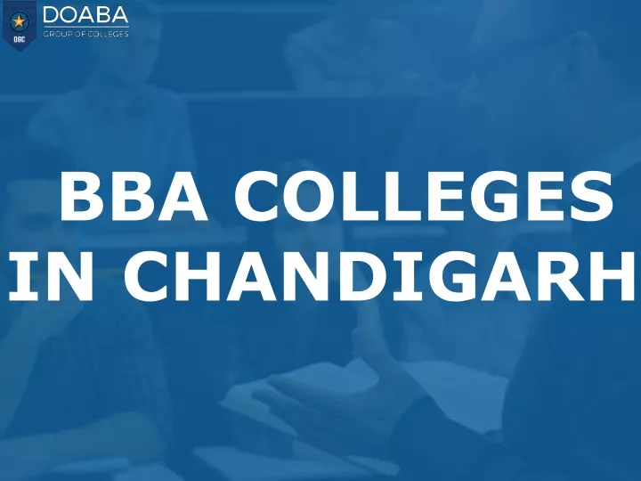 bba colleges in chandigarh
