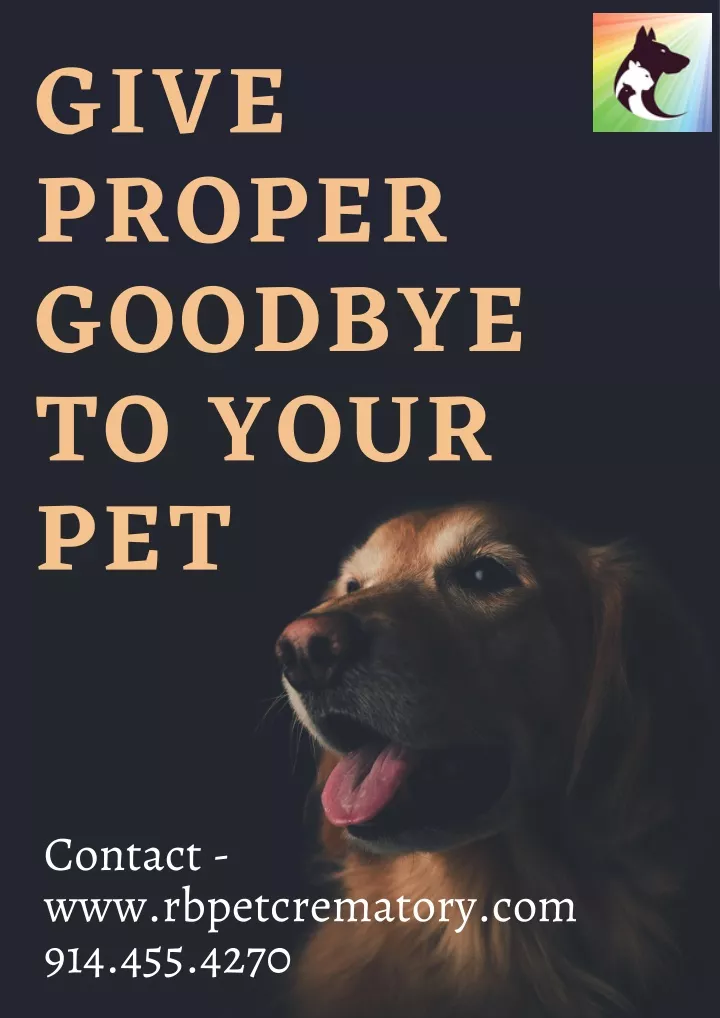give proper goodbye to your pet