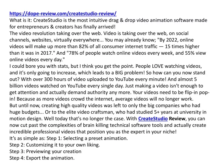 https dope review com createstudio review what